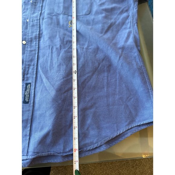 TOMMY HILFIGER MENS BLUE BUTTON UP SIZE XL | Z1 - Picture 5 of 5